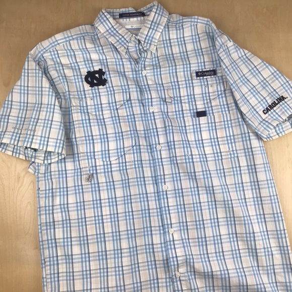 Columbia Other - North Carolina Tar Heels Columbia PFG Super Bonehead Mens Medium Fishing Shirt